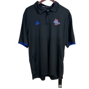 NWT Adidas Black NCAA Tulsa Climalite Polo Size XL